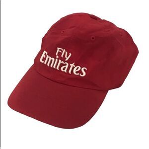 Fly Emirates Red Logo Baseball Hat